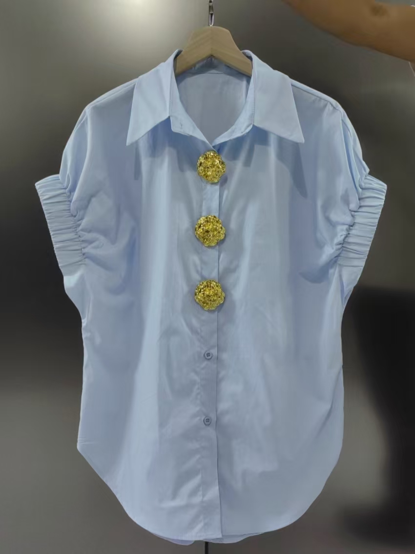 Luxury Lifestyle Photography - Camisas de algodón con lentejuelas extraíbles