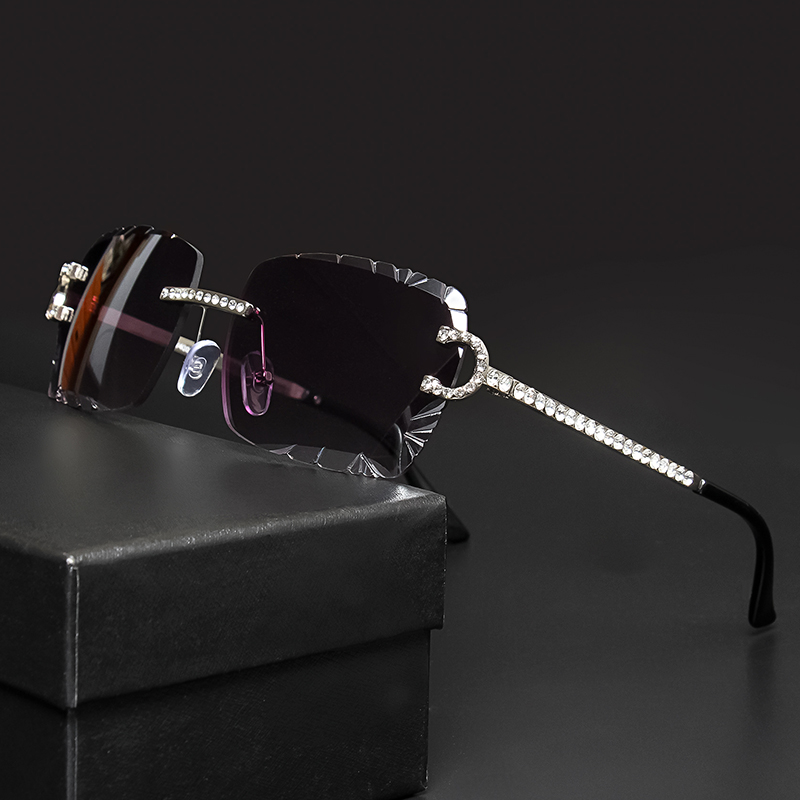 Luxury Lifestyle Store - Gafas de Sol Cuadradas Sin Montura,