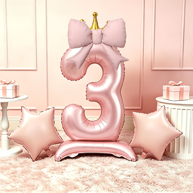Luxury Lifestyle Photography - Globos 3D Rosa Claro de Lujo
