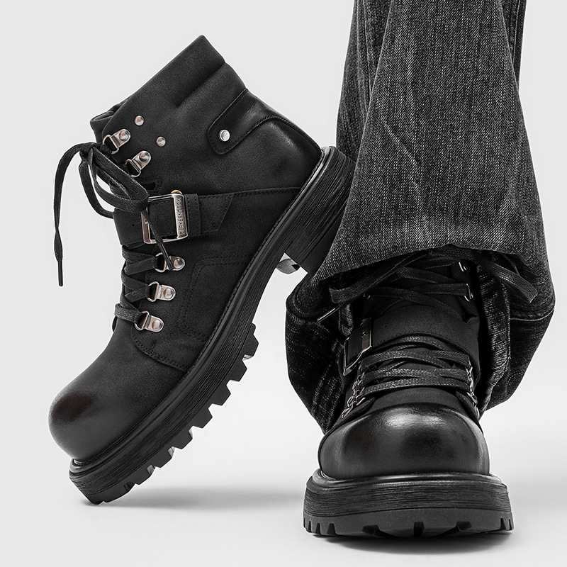 Botas de cuero de marca para h - Luxury Lifestyle Store reseña y precio